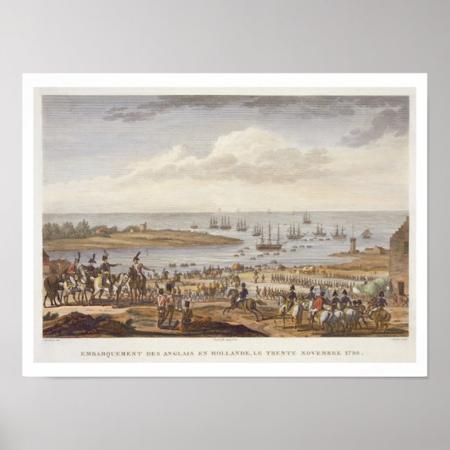 The Embarkation of the English in Holland, 30 Nove Poster (Framsidan)