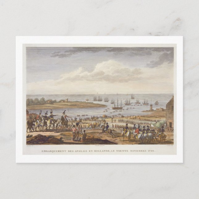 The Embarkation of the English in Holland, 30 Nove Vykort (Framsida)