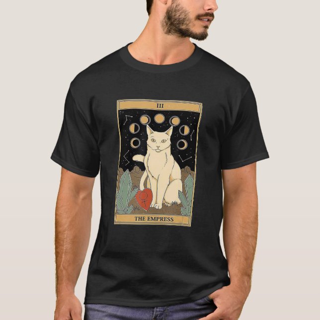 The Empress Cat Tarot-kort T Shirt (Framsida)