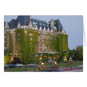 The Empress Hotel vid den inre hamnen i Hälsningskort