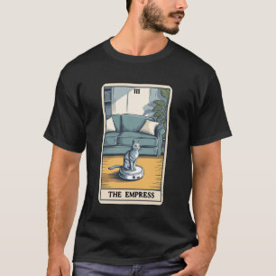 The Empress Robot Dammsugare Katt Roligt Tarot C T Shirt
