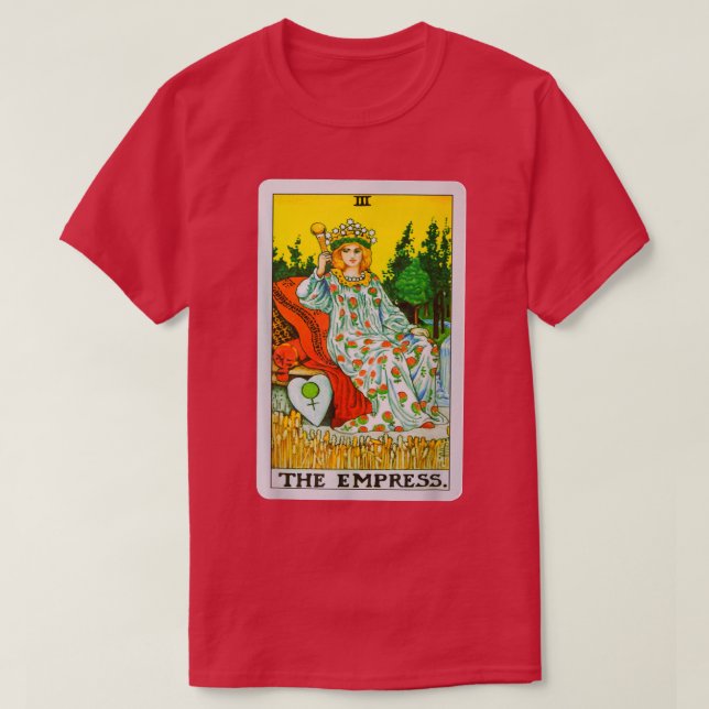 The Empress Tarot Card Graphic Tee  (Design framsida)
