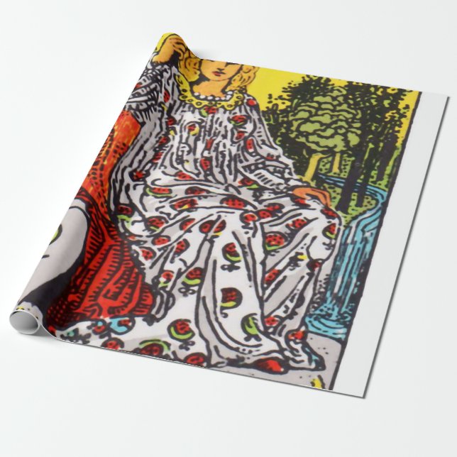 The Empress Tarot Card Presentpapper (Utrullad)