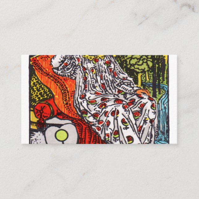 The Empress Tarot Card Visitkort (Framsida)
