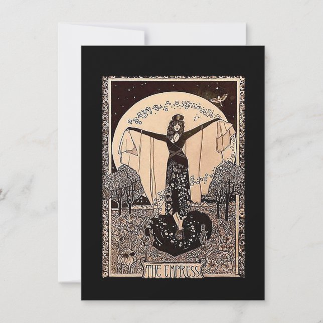 The empress tarotkortet  anteckningskort (Framsida)