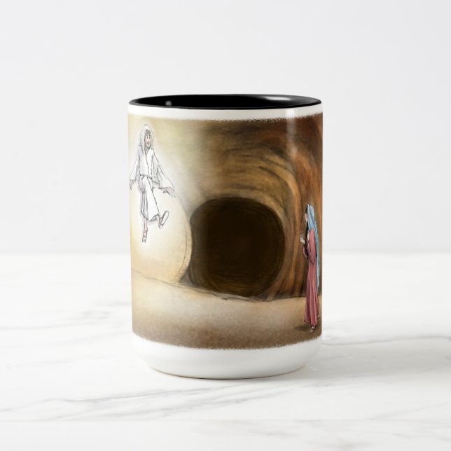 The Empty Tomb Two-Tone Mug, 15 oz Två-Tonad Mugg (Center)
