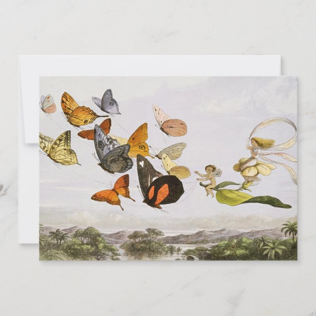 The Enchanted Carriage of the Fairy Queen (1870) Inbjudningar (Framsida)