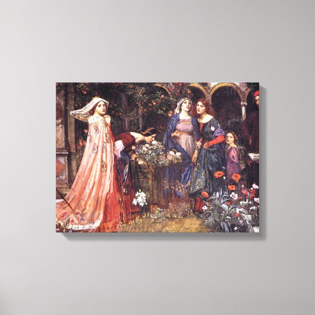 The Enchanted Garden 1917 John William Waterhouse Canvastryck (Framsida)