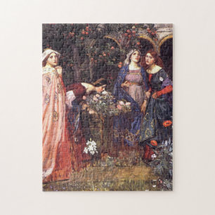 The Enchanted Garden 1917 John William Waterhouse Pussel