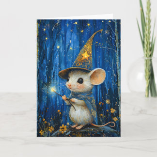 The Enchanted Magician Mouse Fantasy Art Kort