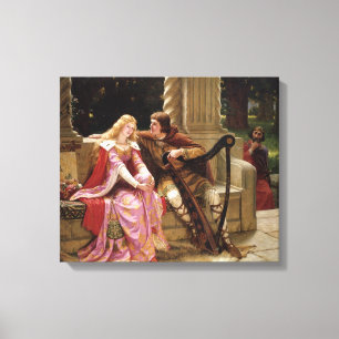 The End of the Sång by Edmund Leighton, c. 1902 Canvastryck