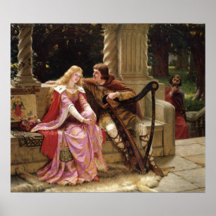 The End of the Sång by Edmund Leighton, c. 1902 Poster