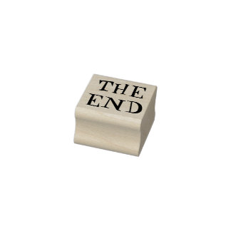 "The End" Rubber Frimärke Stämpel