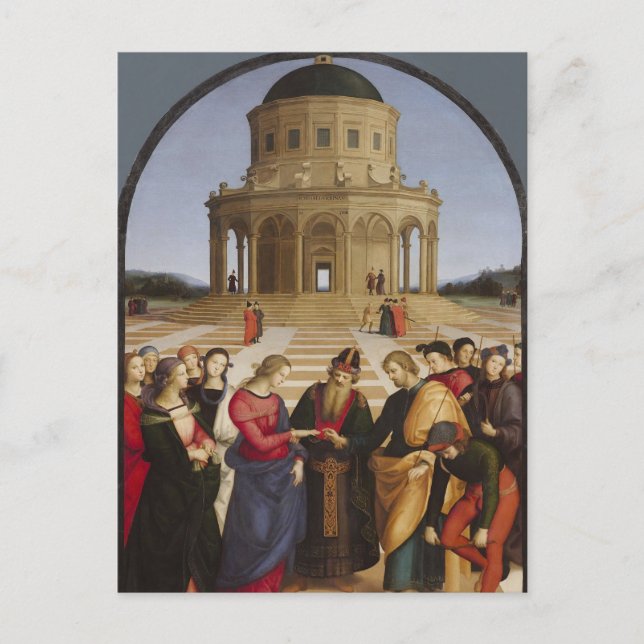 The Engagement of the Virgin Mary by Raphael      Vykort (Framsida)
