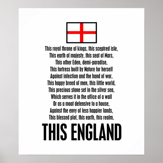 The England Poster (Framsidan)