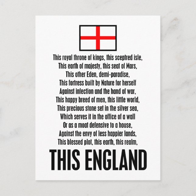 The England Vykort (Framsida)