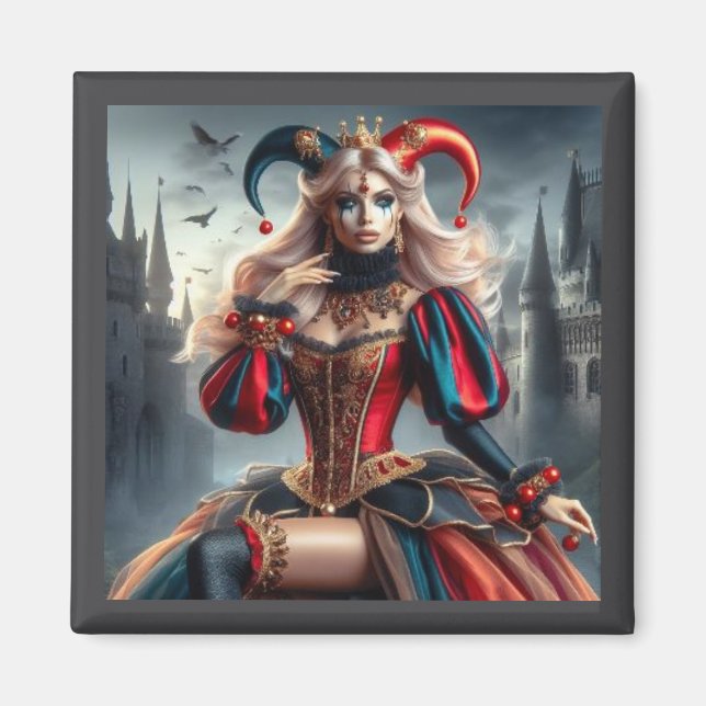 "The Enigmatic Jester Queen - Magnet Art" (Framsidan)