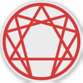 The Enneagram (red) Klistermärken