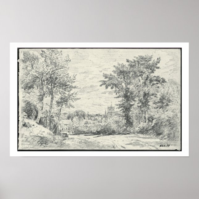 The Entrance into Gillingham, Dorset (pennan) Poster (Framsidan)