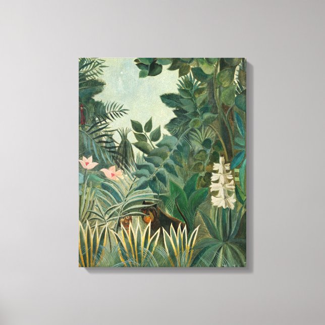 The Equatorial Jungle, 1909 (oil on canvas) Canvastryck (Framsida)