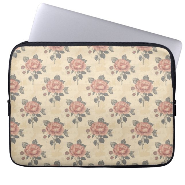 The essence of blooming grace pattern laptop fodral (Framsidan)