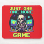 The Eternal Gamer Musmatta<br><div class="desc">Perfect for the dedicated gamer who can't resist one more round. Featuring a cool skeleton setup,  this design captures the ultimate gaming addiction in a fun,  retro style. A must-have for every PC and console enthusiast!</div>