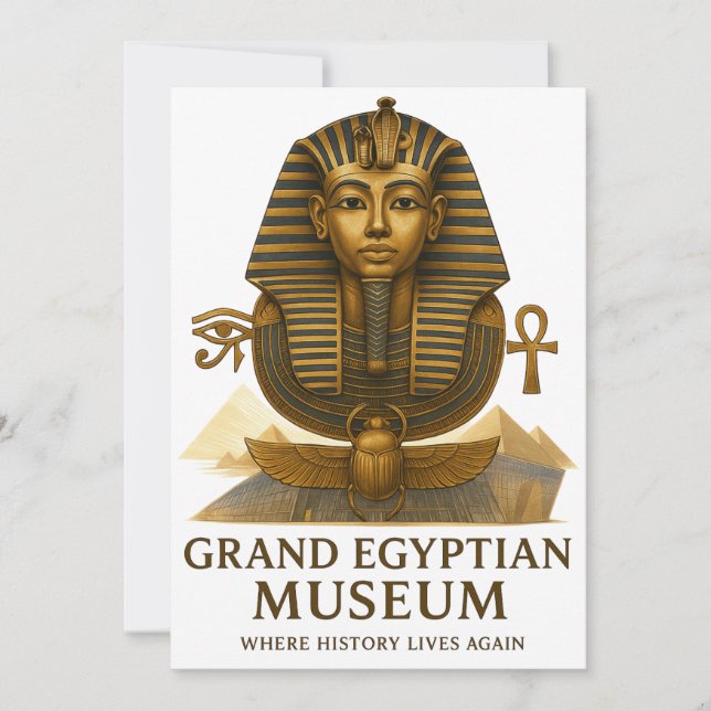 The Eternal Legacy – Grand Egyptian Museum Opening Inbjudningar (Framsida)