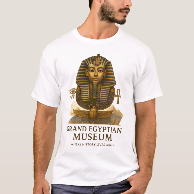 The Eternal Legacy – Grand Egyptian Museum Opening T Shirt (Framsida)