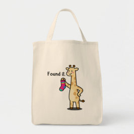 The "Everything Finder" Giraffe Canvas Tote Bag Tygkasse