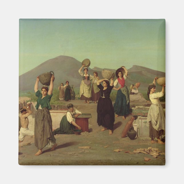 The Excavations at at Pompeii, 1865 Magnet (Framsidan)