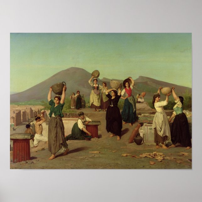 The Excavations at at Pompeii, 1865 Poster (Framsidan)