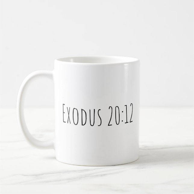 The Exodus 20:12 Mugg (Vänster)