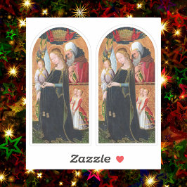 The Expectant Madonna with Saint Joseph 2-UP Klistermärken