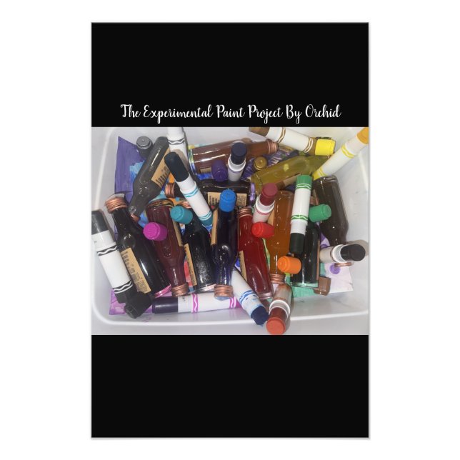 The Experimental Paint Photo Enlargement Fototryck (Framsidan)