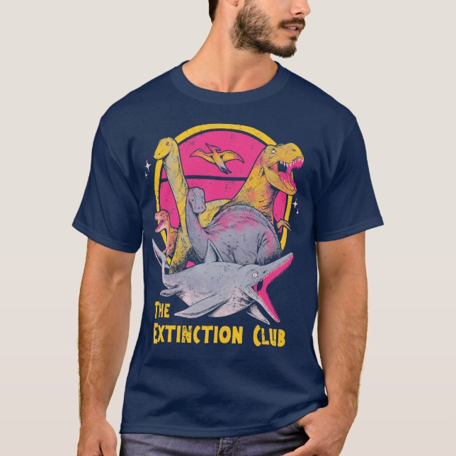 The Extinction Club Pink by Tobe Fonseca T Shirt (Framsida)