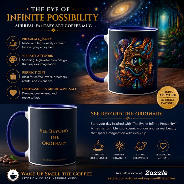 The Eye of Infinite Possibility Kaffe Mugg (Skapare uppladdad)