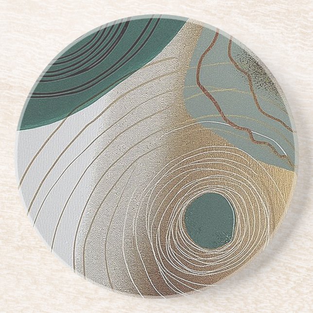 ”The Eye of the Earth” Keramisk Ölkopp Underlägg (Framsidan)