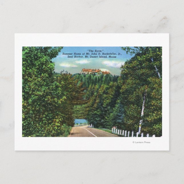 The Eyrie, John D Rockefeller Jr Home Vykort (Framsida)