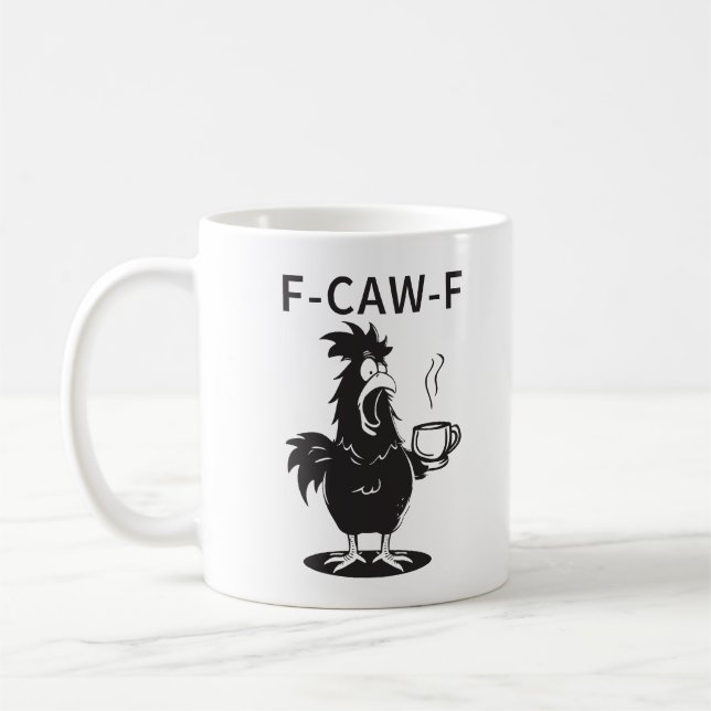 The "F-CAW-F" Chaotic Chicken Coffee Mug Kaffemugg (Vänster)