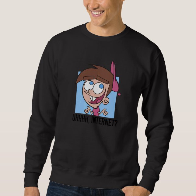 The Fairly OddParents Timmy Graphic Uhhhh Internet Lång Ärmad Tröja (Framsida)