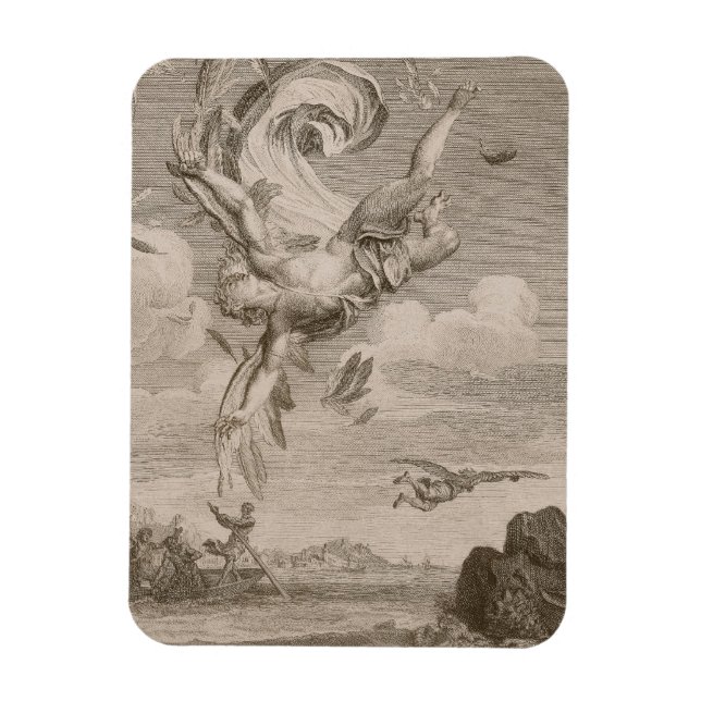 The Fall of Icarus, 1731 (engrave) Magnet (Vertikal)