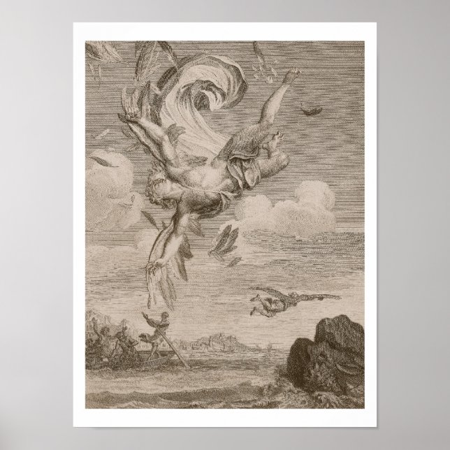 The Fall of Icarus, 1731 (engrave) Poster (Framsidan)