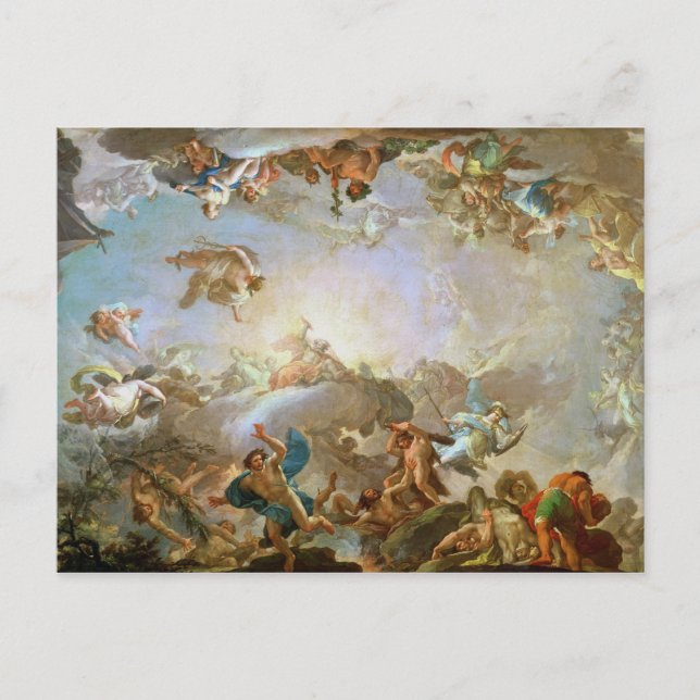The Fall of the Giants besieging Olympus, 1764 (oi Vykort (Framsida)