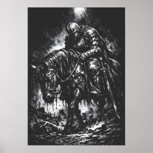 The Fallen Knight av BurnsInHell Poster