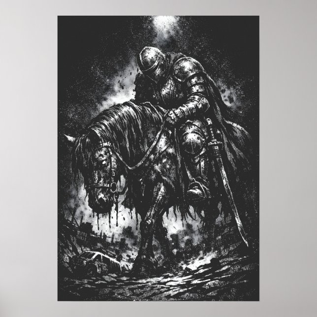 The Fallen Knight av BurnsInHell Poster (Framsidan)