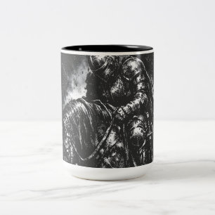 The Fallen Knight av BurnsInHell Två-Tonad Mugg