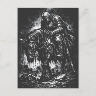 The Fallen Knight av BurnsInHell Vykort
