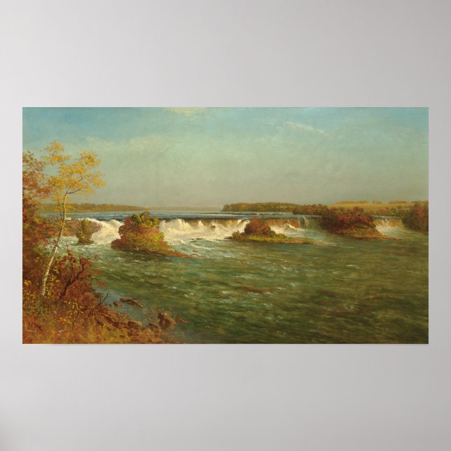 The Falls of Saint Anthony, c.1887 (oil on canvas) Poster (Framsidan)