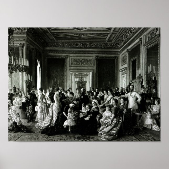 The Family of Queen Victoria, 1887 Poster (Framsidan)