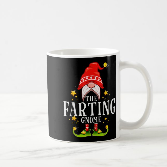 The Farting Gnome Christmas Matching  Kaffemugg (Höger)